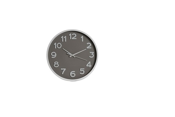RELOJ PARED PVC 30X4X30CM MATE